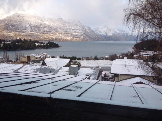 The view from Jen and Neil's room this morning